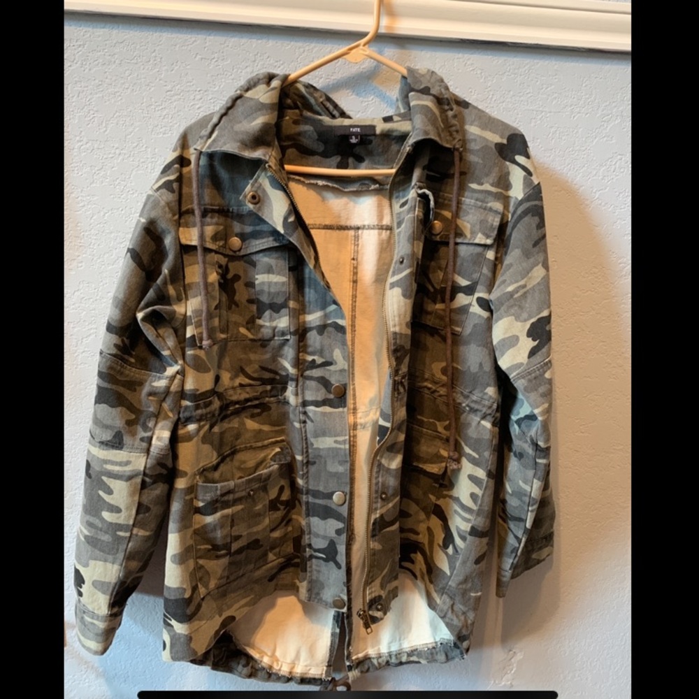 Worn twice camouflage FATE jacket